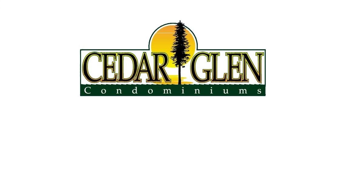Cedar Glen Condo Logo Green and Yellow