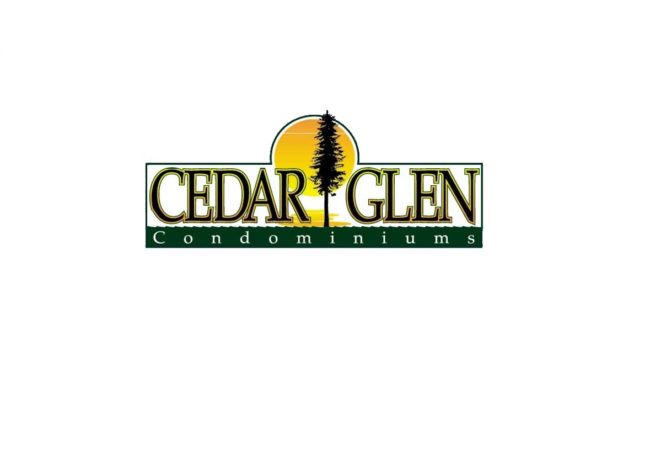 Cedar Glen Condo Logo Green and Yellow